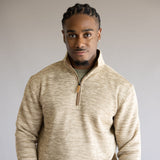 1897 Legends ¼ Zip Pullover for Men in Oatmeal