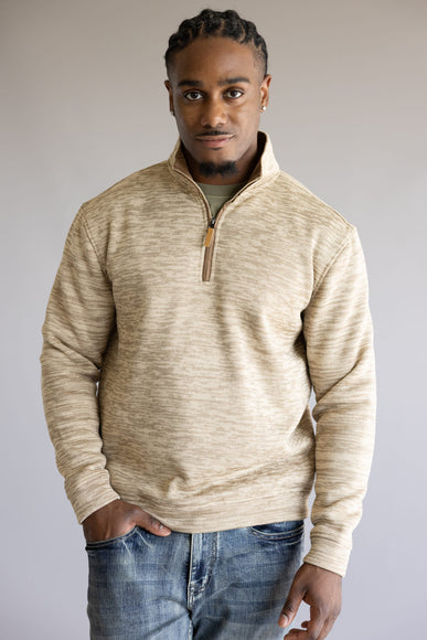 1897 Legends ¼ Zip Pullover for Men in Oatmeal