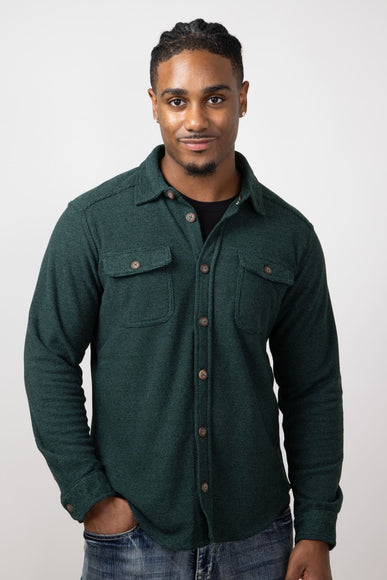 1897 Original Fleece Shirt Jacket for Men in Forest
