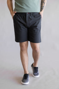 1897 Legends Pull On 8” Shorts for Men in Dark Grey