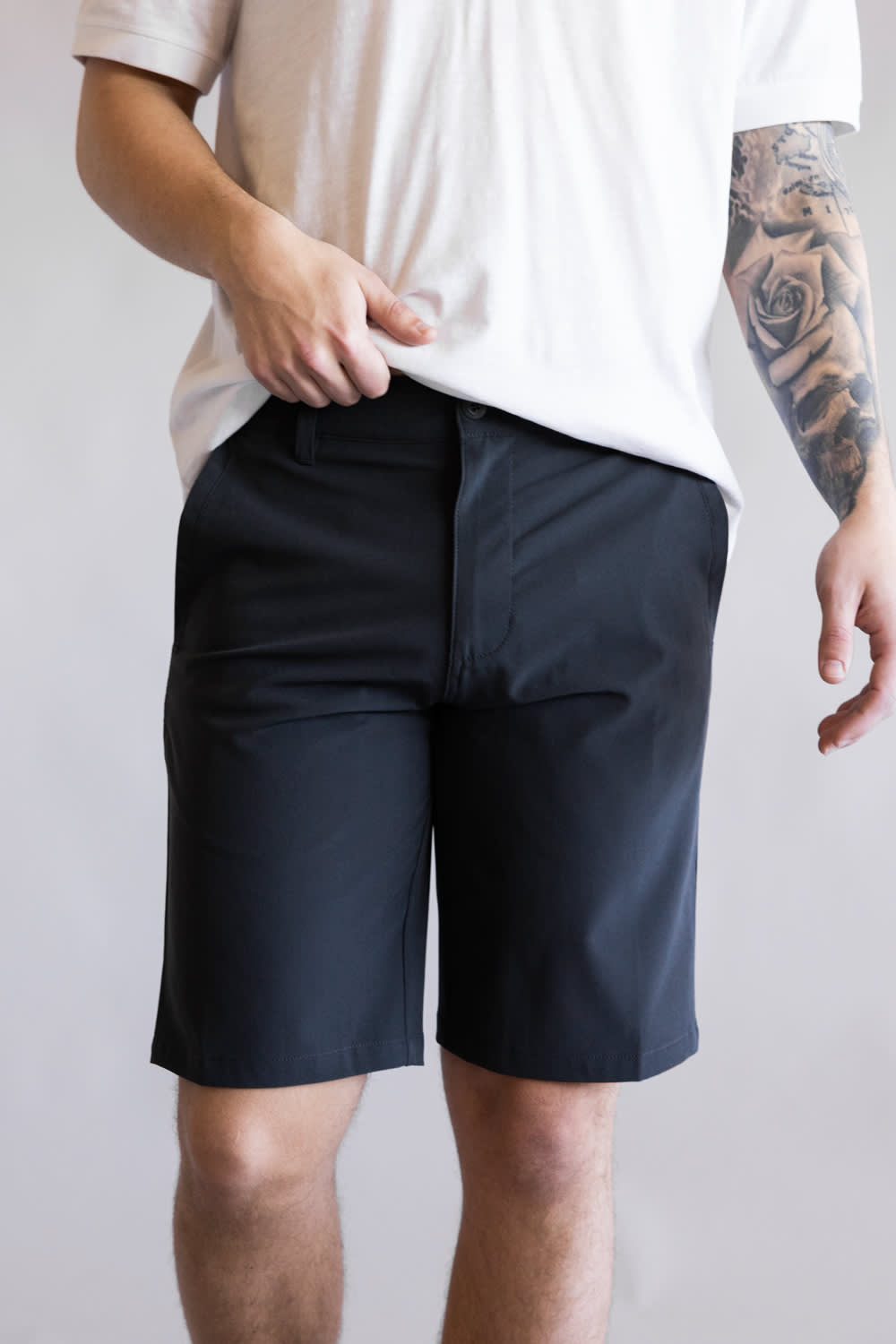 1897 Men Hybrid 9” Shorts for Men in Charcoal