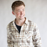 1897 Original Plaid Flannel Shirt for Men in Mocha
