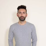 1897 Original Solid Crew Thermal Long Sleeve Shirt for Men in Grey