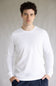 1897 Original Solid Crew Thermal Long Sleeve Shirt for Men in White