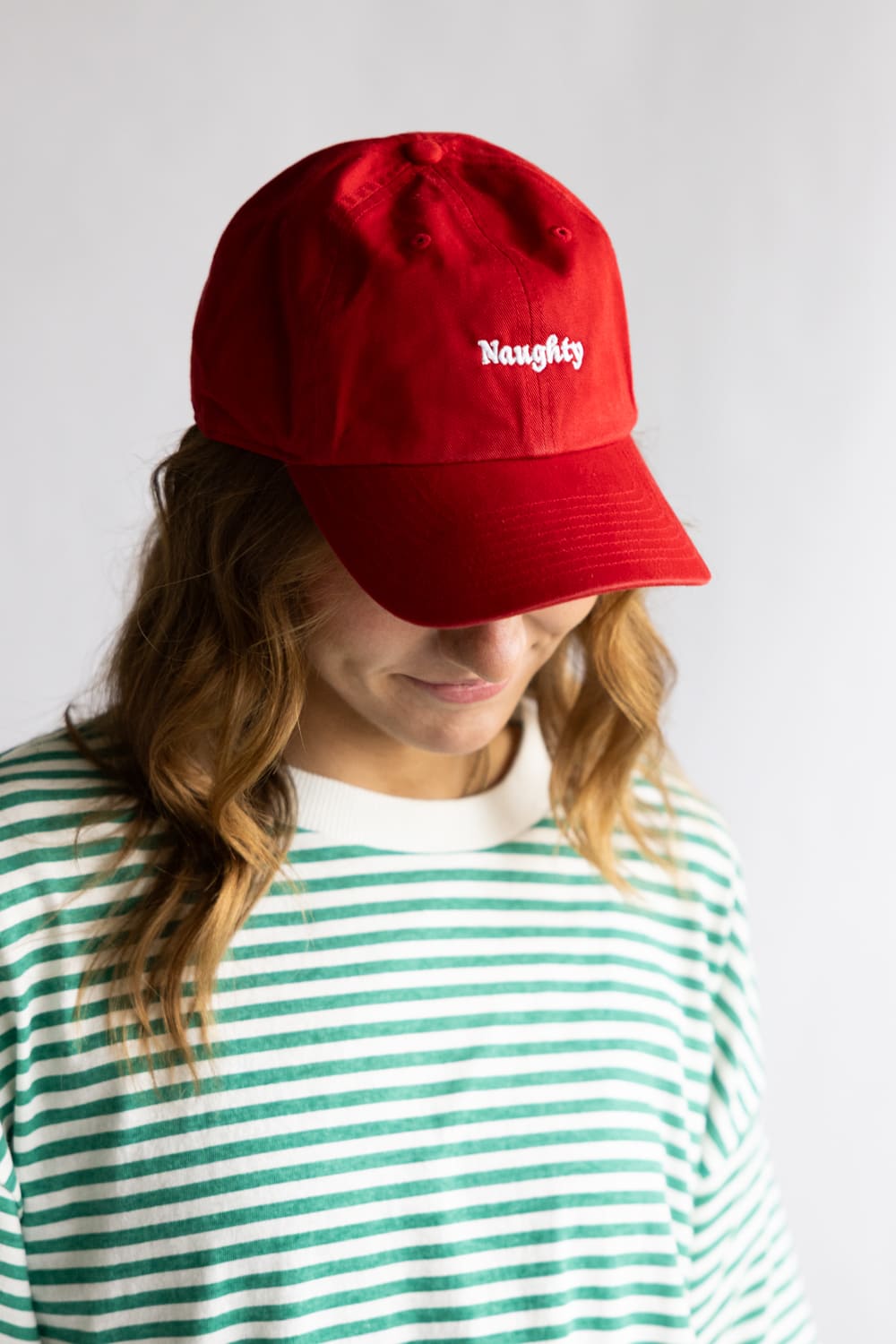 47 Naughty Clean Up Hat in Red