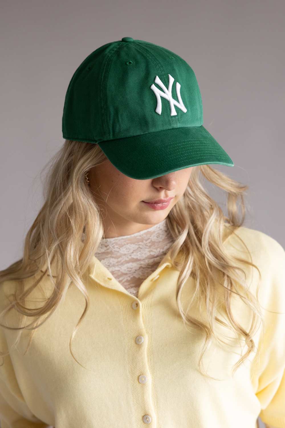 47 New York Yankees Clean Up Hat in Kelly Green