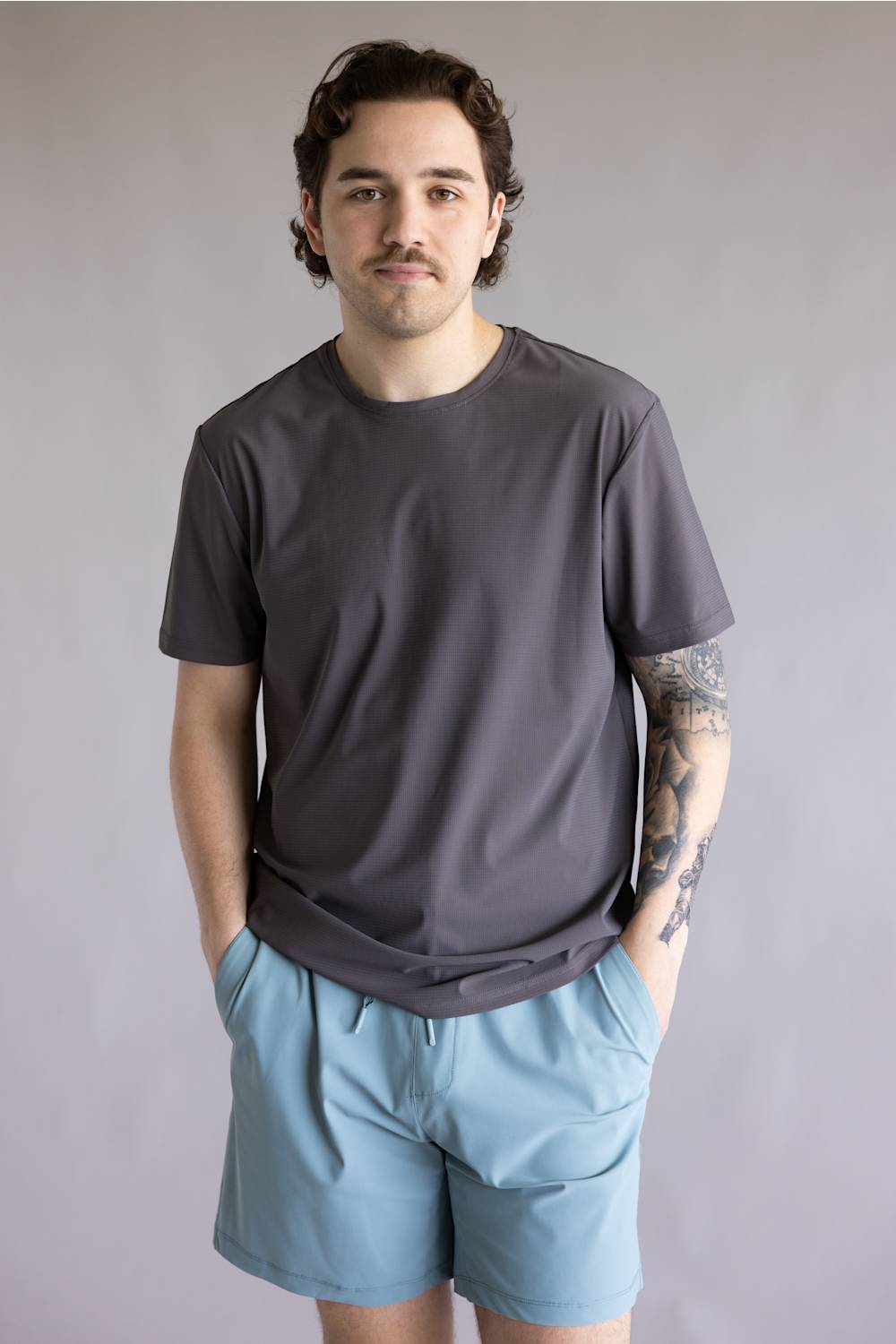 4Way Flex Track Shirt for Men in Tornado