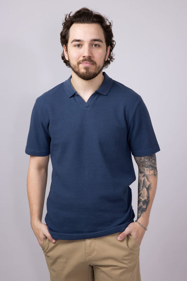 PX Johnny Collar Polo Shirt for Men in Navy