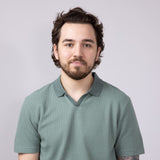 PX Johnny Collar Polo Shirt for Men in Seafoam