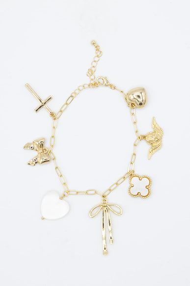 7 Charm Bracelet in Gold