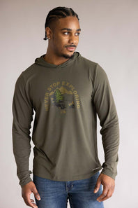 The North Face Adventure Campfire Hoodie in Taupe Green | NF0A8GQ5-21L TPEGRN