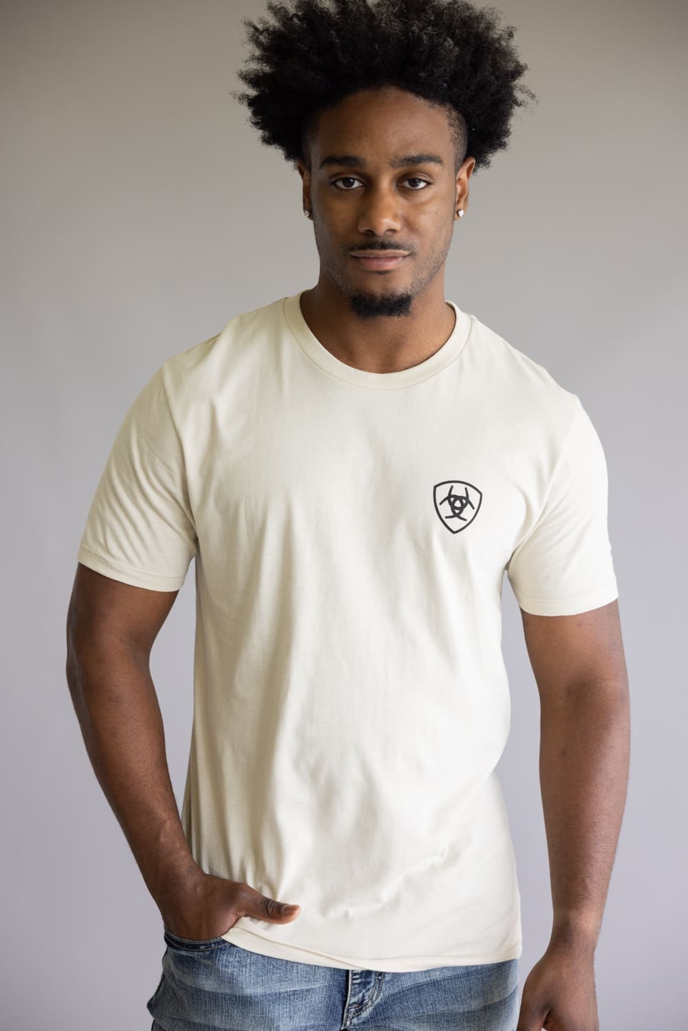 Ariat Tenochitlan Shield Shooter T-Shirt for Men in Natural