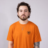 Ariat Barb Shield T-Shirt for Men in Rust