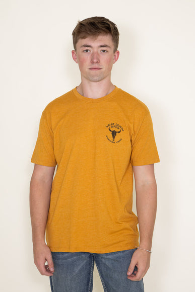 Ariat Bison Skull T-Shirt for Men in Buckhorn Orange