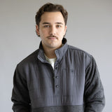 Ariat Caldwell Quarter Snap Pullover for Men in Grey