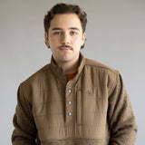 Ariat Caldwell Quarter Snap Pullover for Men in Khaki