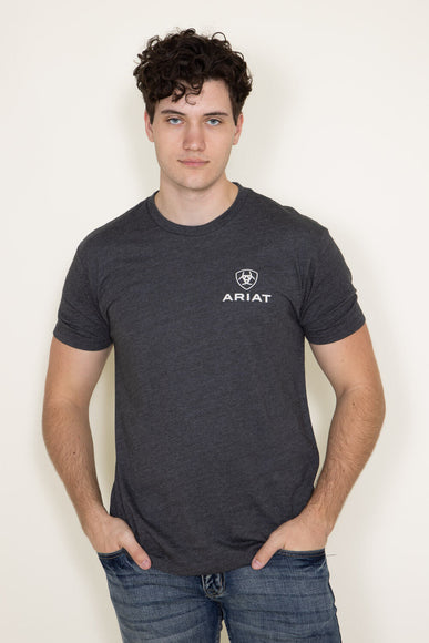 Ariat Circular Zuni T-Shirt for Men in Grey