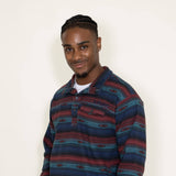 Ariat Cotton Rich Mock Neck Sweatshirt for Men in Blue