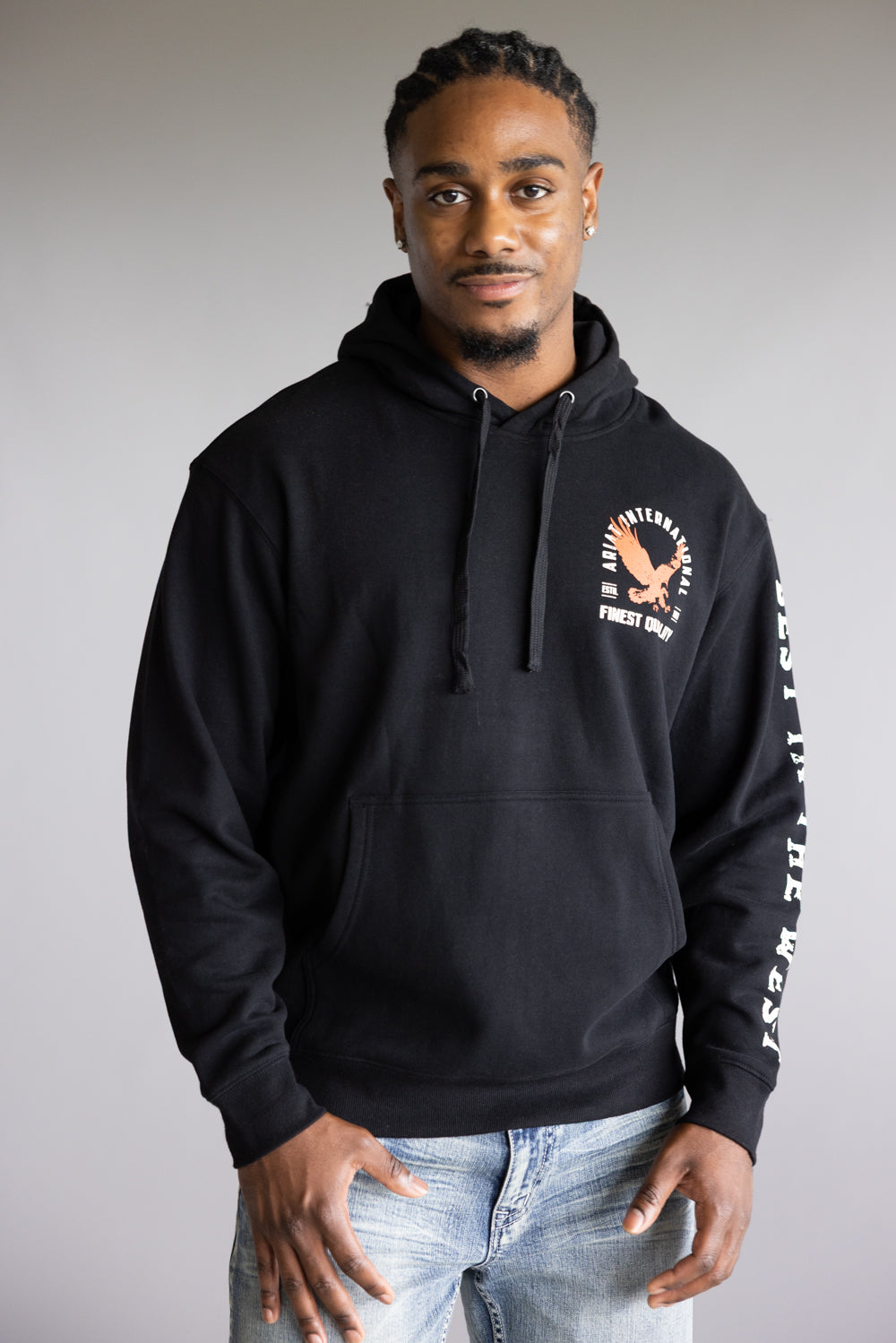 Ariat Eagle Hoodie for Men in Black