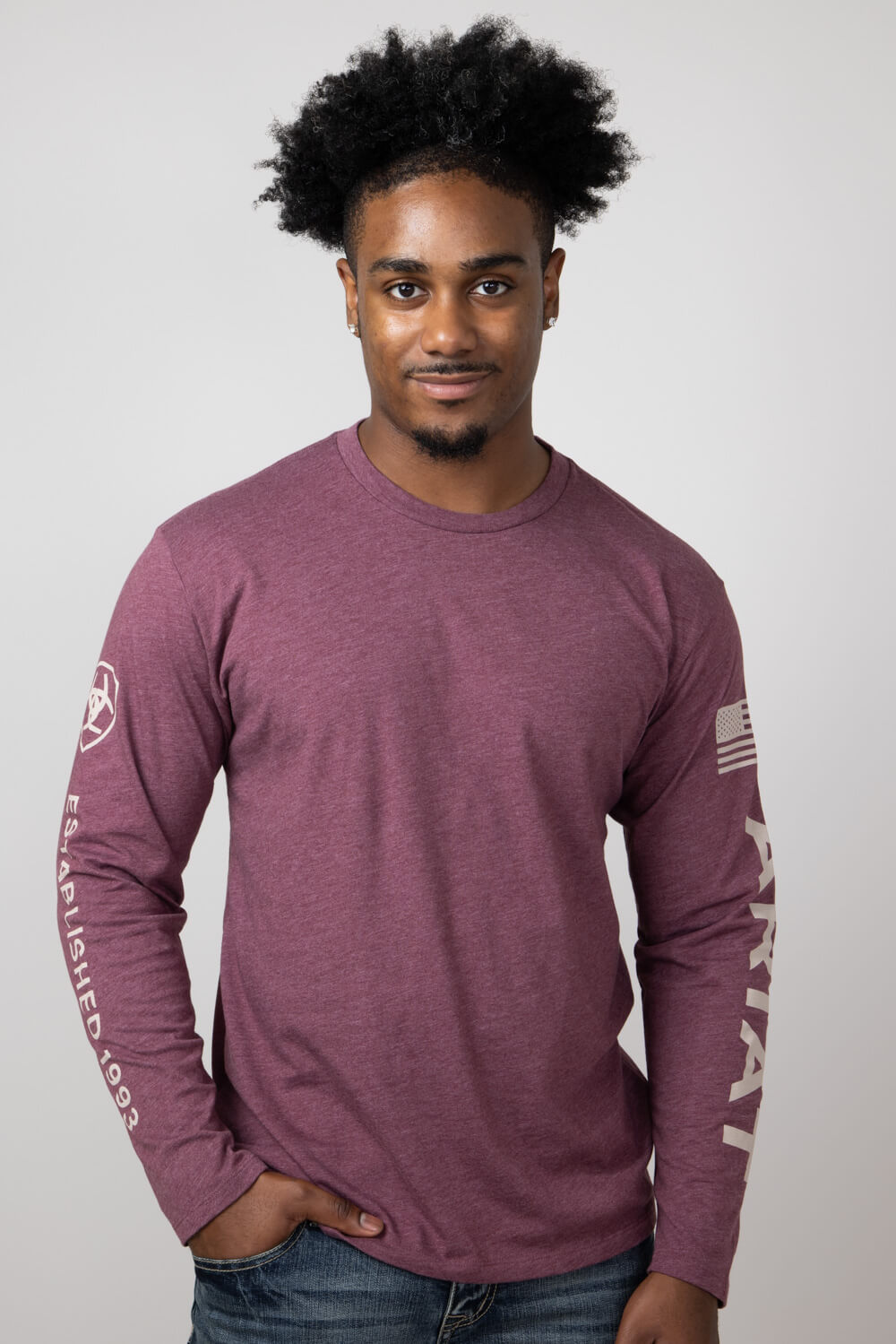 Ariat Mens Elevated V2 T-Shirt | Black | Long Sleeve
