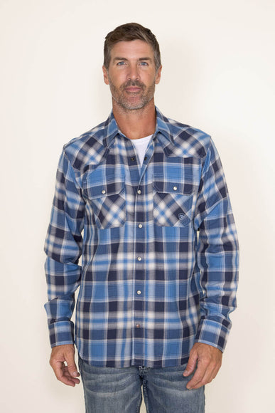 Ariat Hoyt Flannel Shirt for Men in Blue
