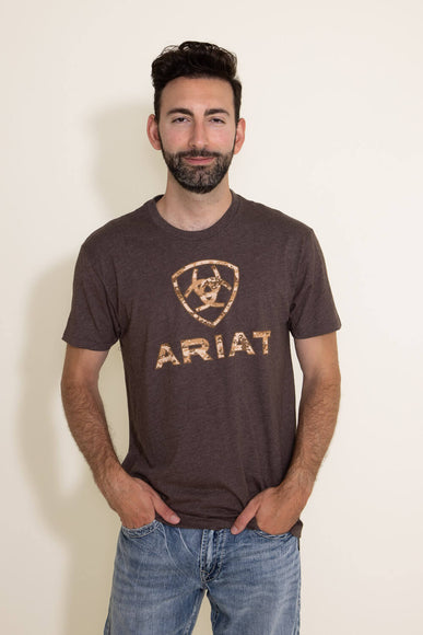 Ariat Liberty USA Digi Camo T-Shirt for Men in Brown 
