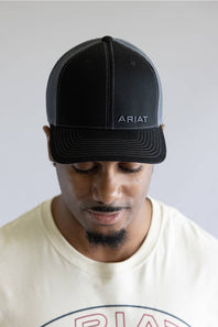 Ariat Logo Cap for Men in Black