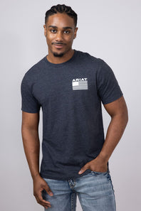 Ariat RWB T-Shirt for Men in Charcoal Heather