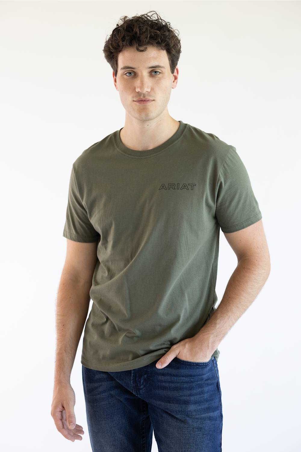 Ariat Rust Serape Shield T-Shirt for Men in Grape Leaf | 10079616-GRAPE LEAF