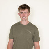 Ariat Western Vertical Flag T-Shirt for Men in Green