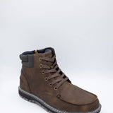 B52 by Bullboxer Pad Collar Logger Boots for Men in Dark Brown