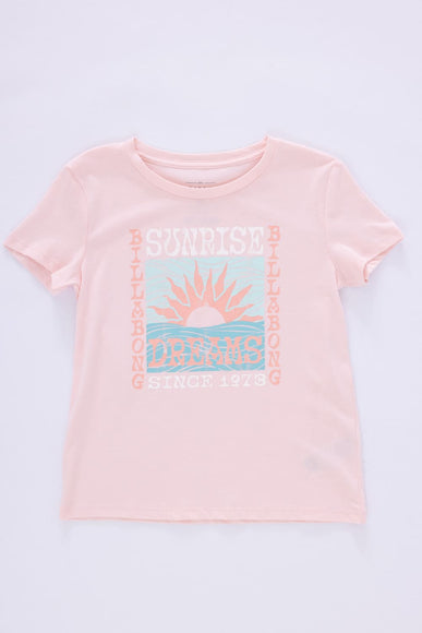 Billabong Youth Sunrise Dreams Boyfriend T-Shirt for Girls in Veiled Rose