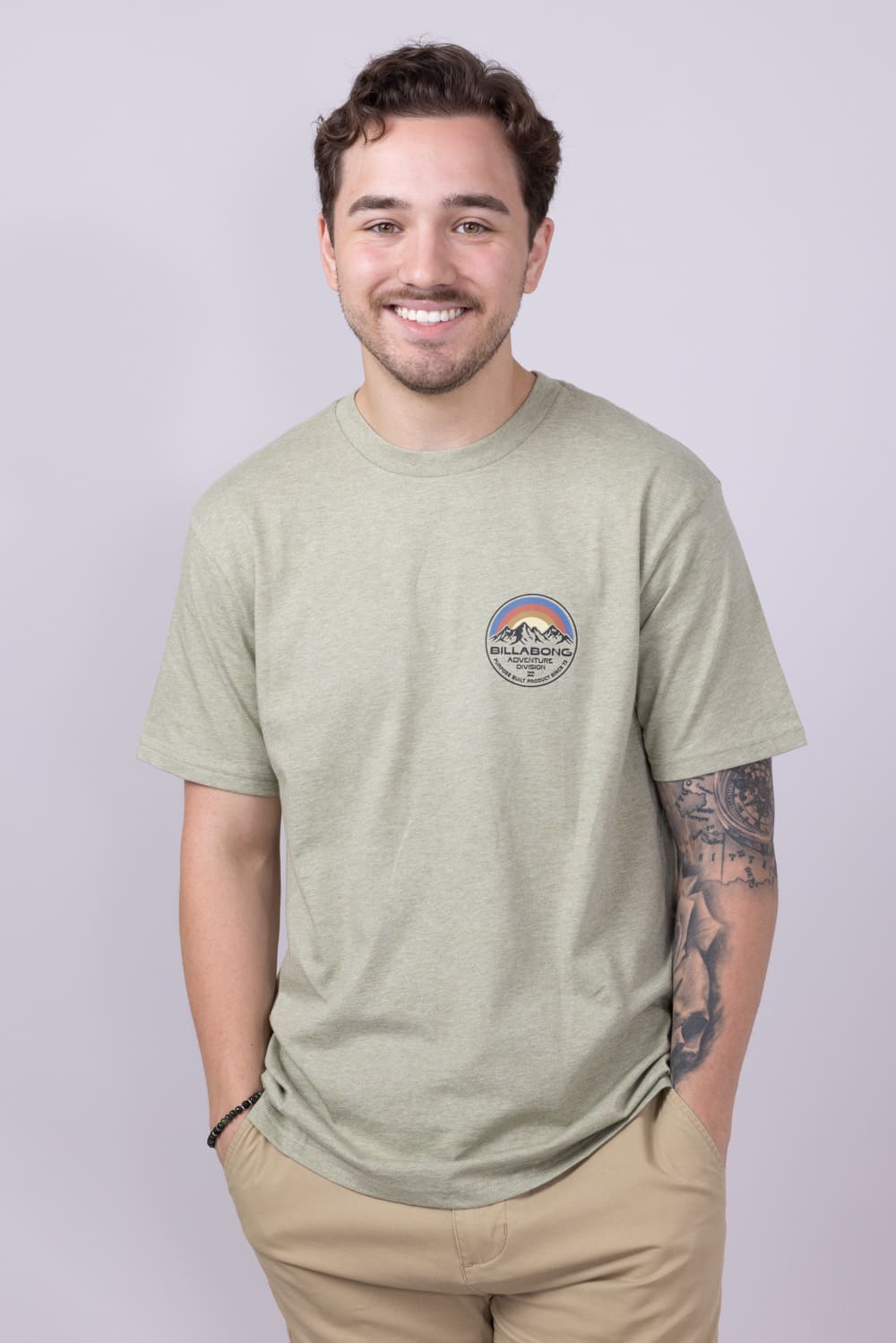 Billabong Rockies Adiv T-Shirt for Men in Sage