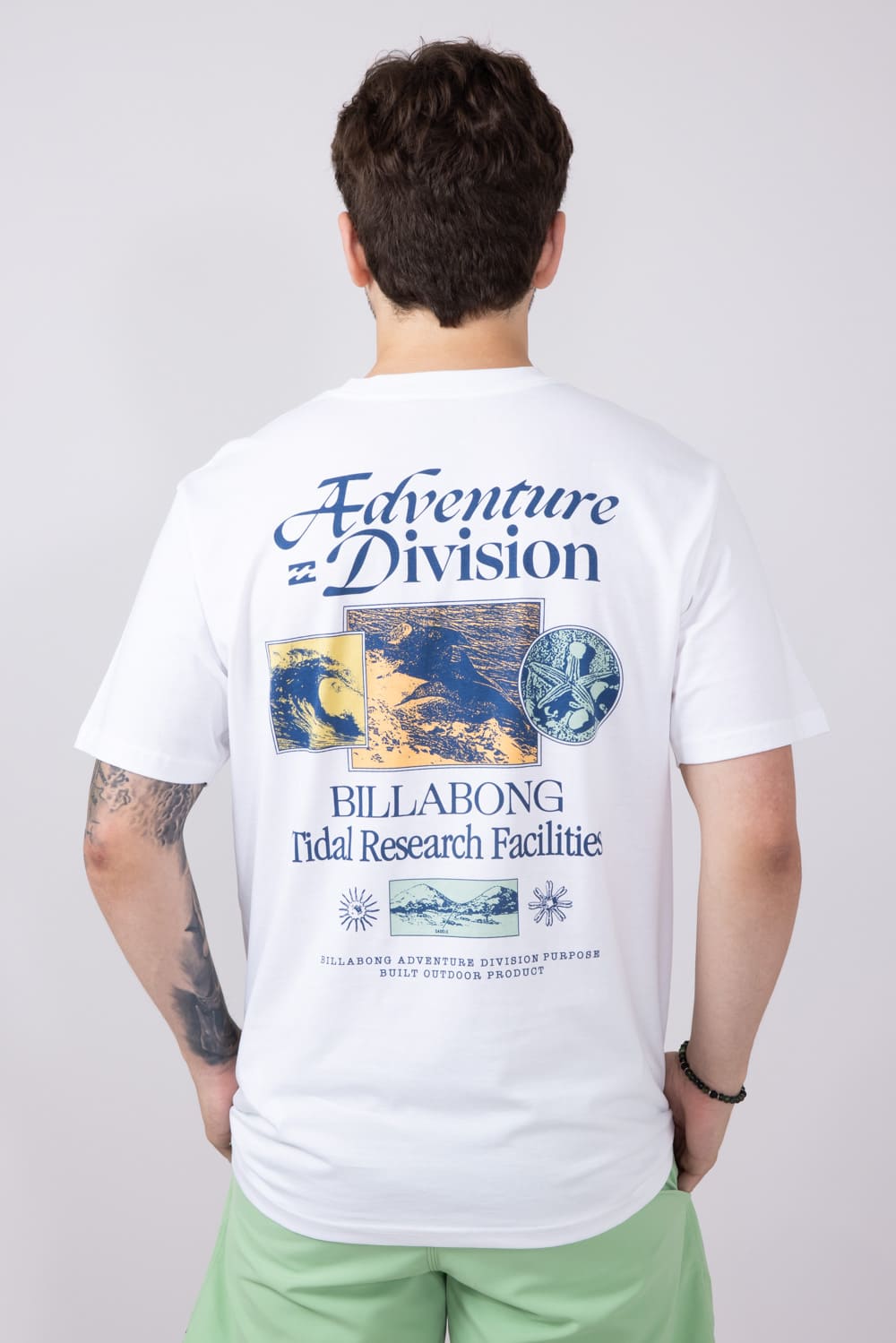 Billabong Tidel Research A/Div T-Shirt for Men in White