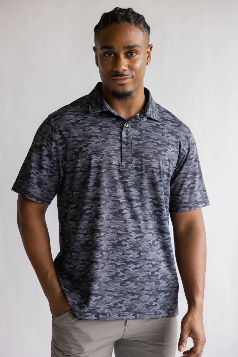 1897 Legends Camo Polo for Men in Black | FGM209-BLACK – Glik's