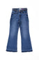 Celebrity Pink Girls Braided Waistband Flare Jeans in Nancy medium wash