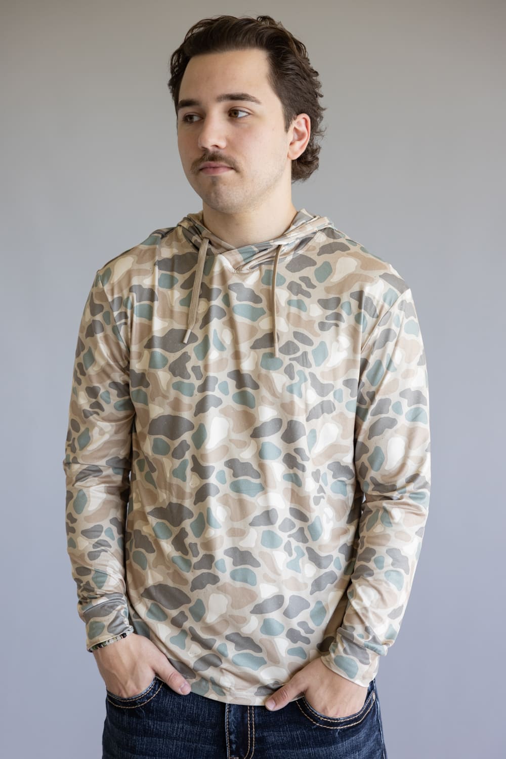 Burlebo Performance Hoodie for Men in Pintail Camo