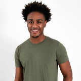 Basic Crewneck T-Shirt for Men in Green
