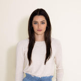 Basic Long Sleeve Top for Women in Oatmeal