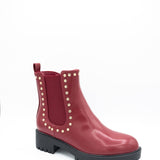 Berness Kira Booties for Women in Burgandy Red