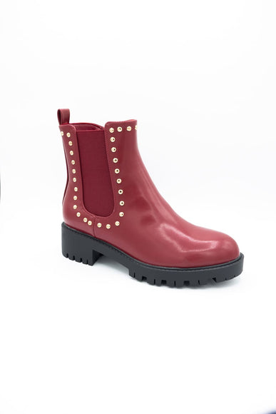 Berness Kira Booties for Women in Burgandy Red