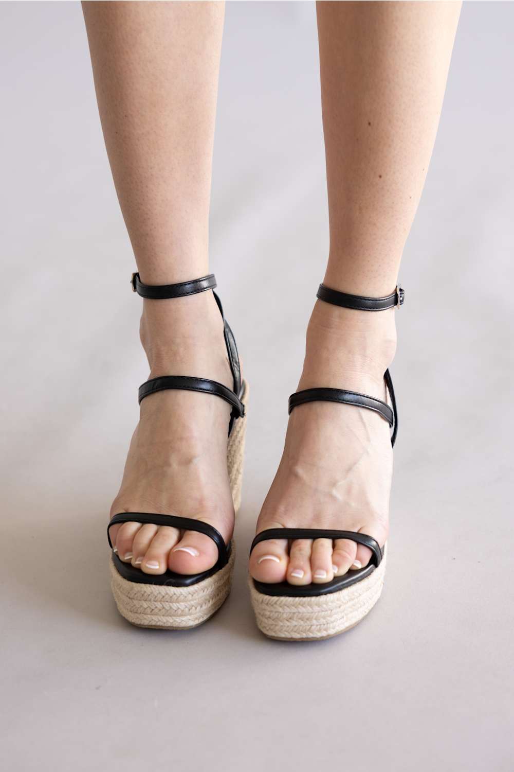 Berness Rosie Espadrille Wedges Black 