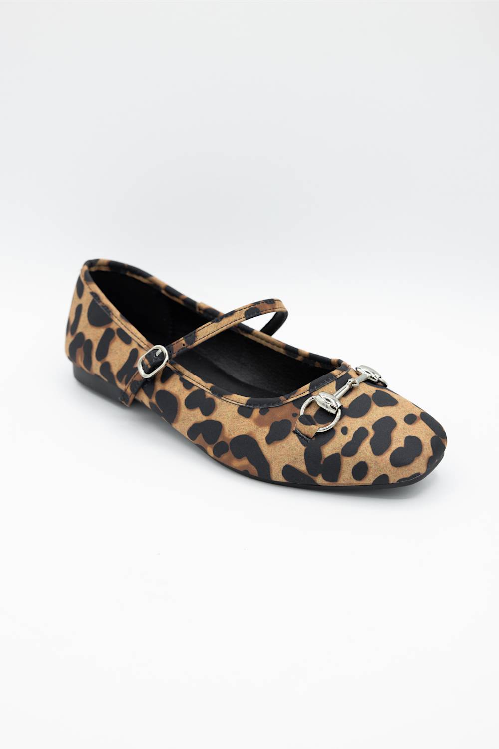 Berness Zamira Mary Jane Flats for Women in Leopard