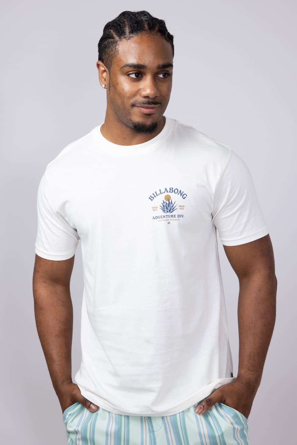 Billabong A/Div Agave Premium T-Shirt for Men in Off White