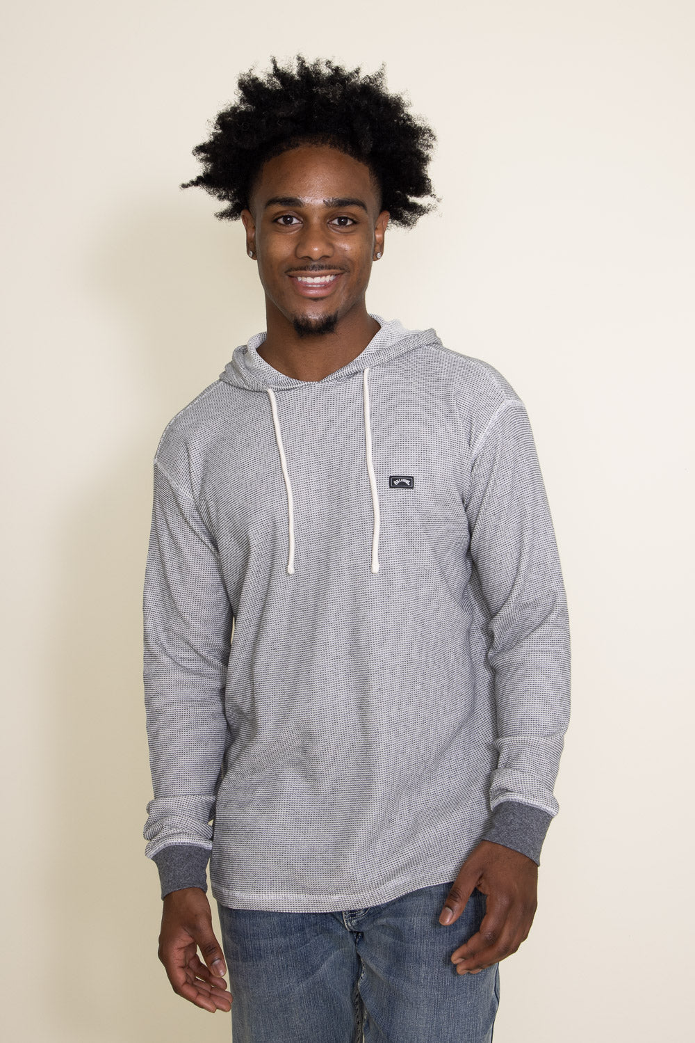 Billabong Keystone Pullover Thermal Hoodie for Men in Oat