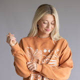 Billabong Ride In Crew Sweatshirt for Women in Orange