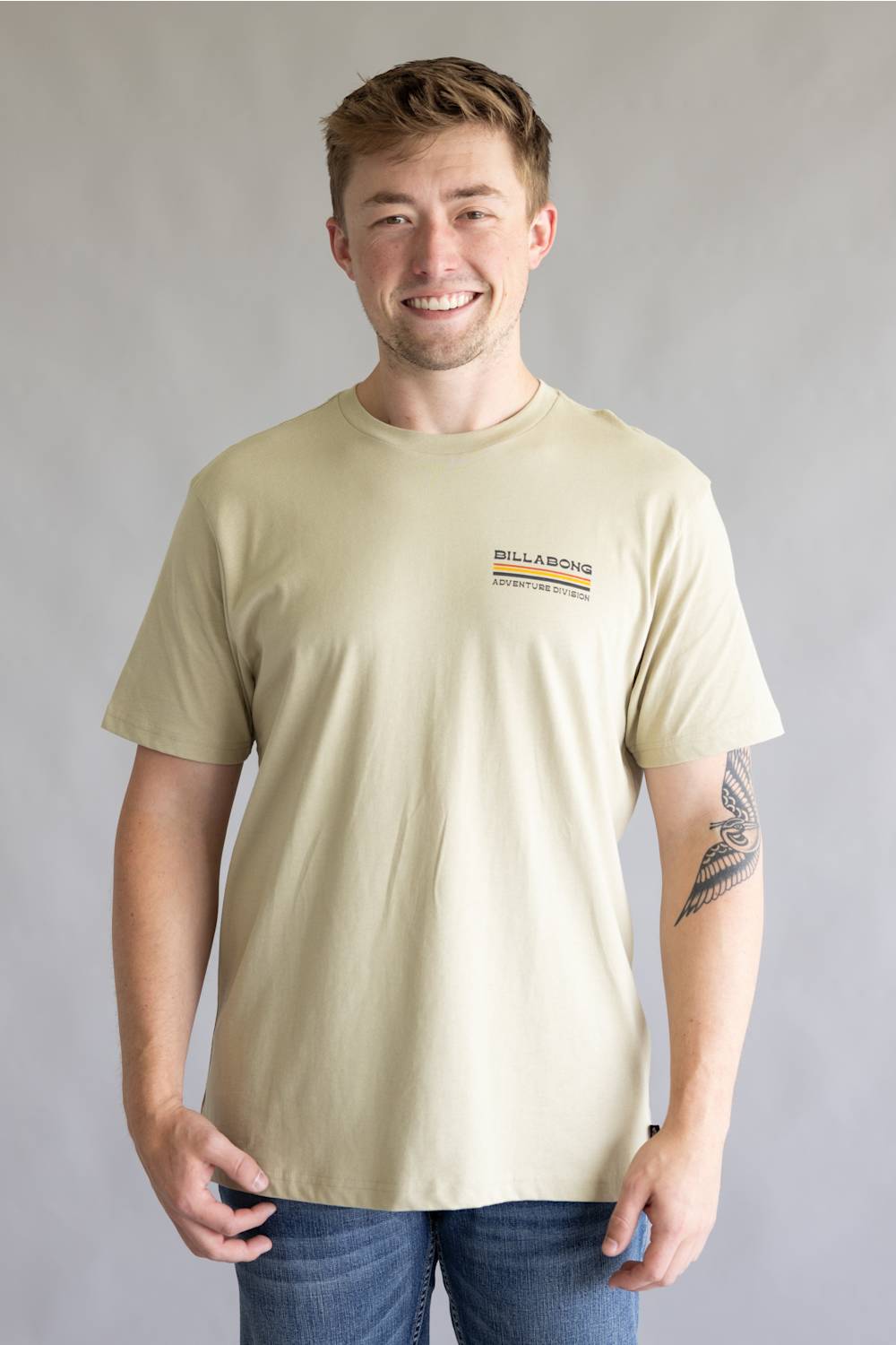 Billabong State Park Adiv T-Shirt for Men in Sand Khaki