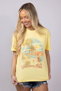 Billabong Trouble In Paradise T-Shirt for Women in Yellow
