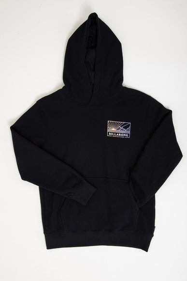 Billabong Youth Range Graphic Hoodie for Boys in Black