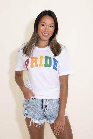 Pride Graphic T-Shirt for Women in White